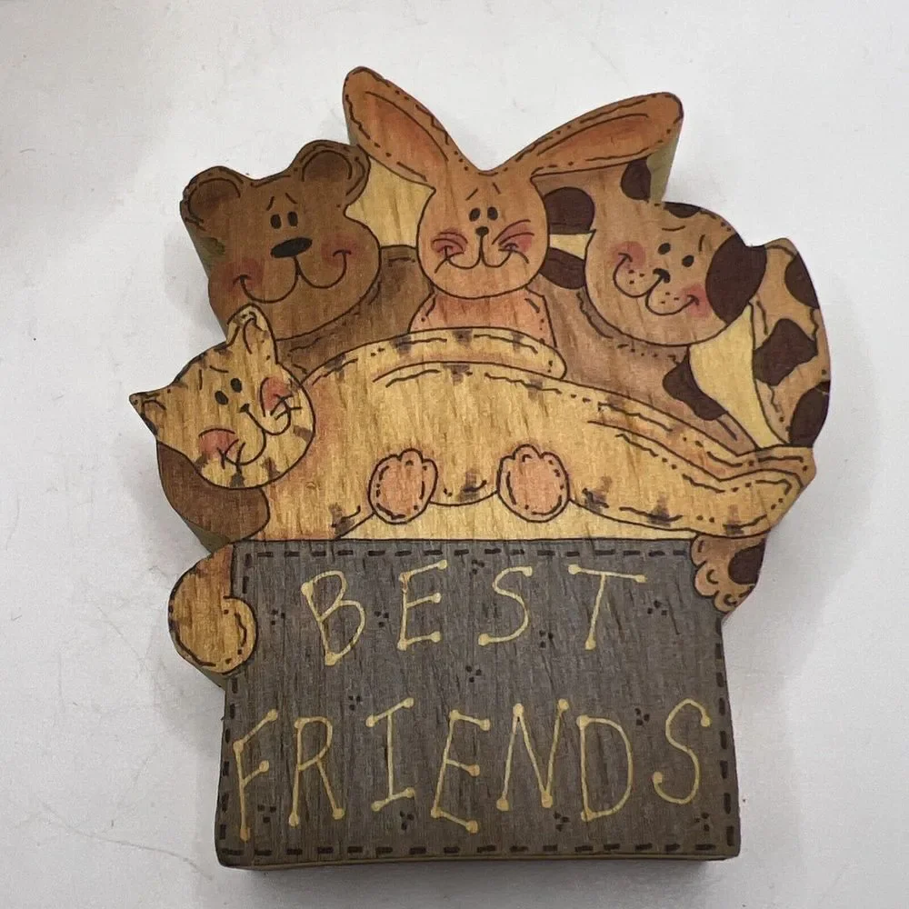 Hand‎ Painted Wooden Home Decor - 4 Easter, 1 Halloween, 1 Best Friends, 1 Bunny